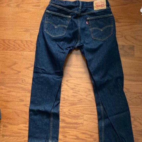Levi's 505 Dark Blue Jeans - Men's - Picture 9 of 12